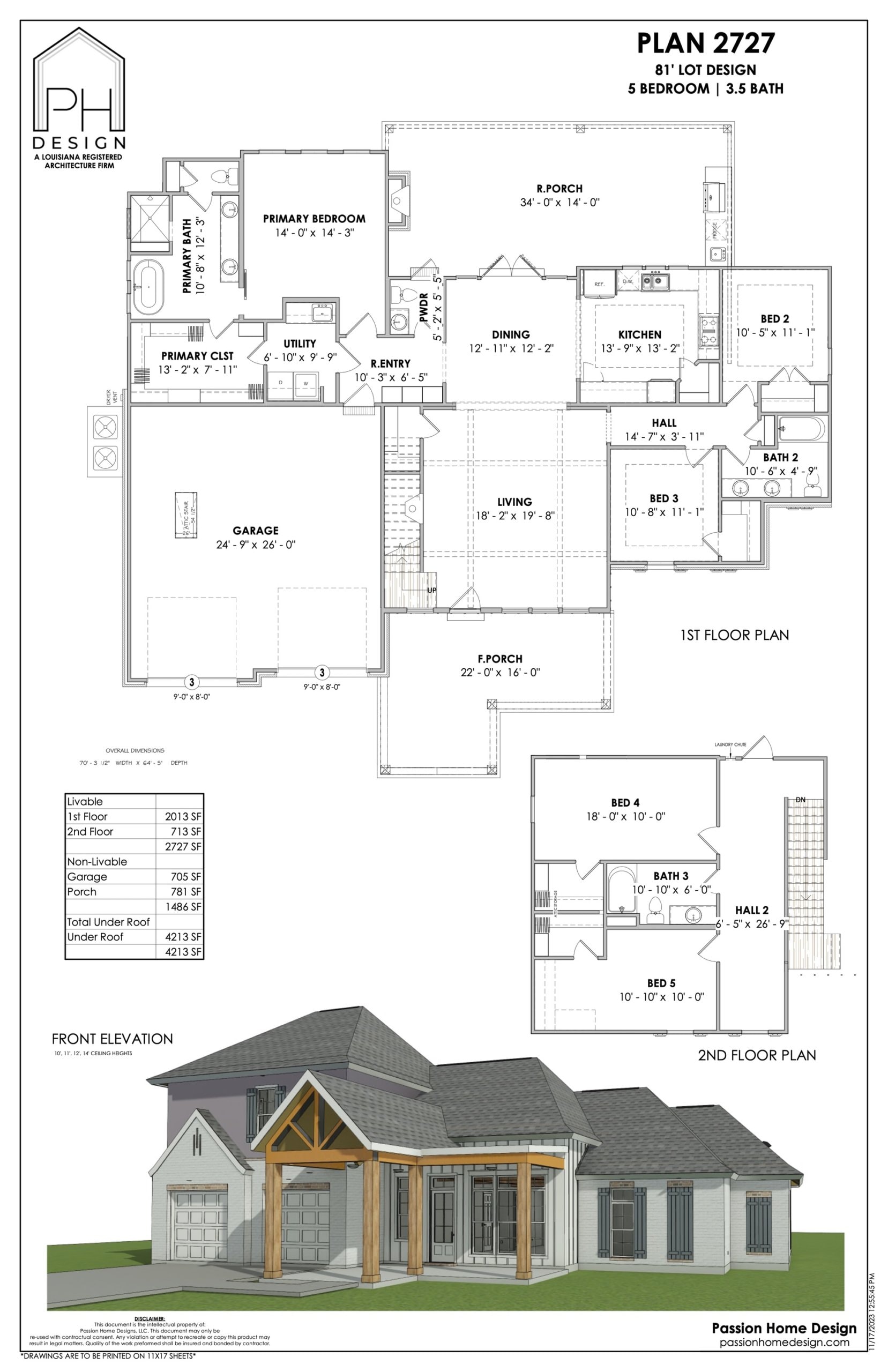 a house plan with two bedrooms and two bathrooms.